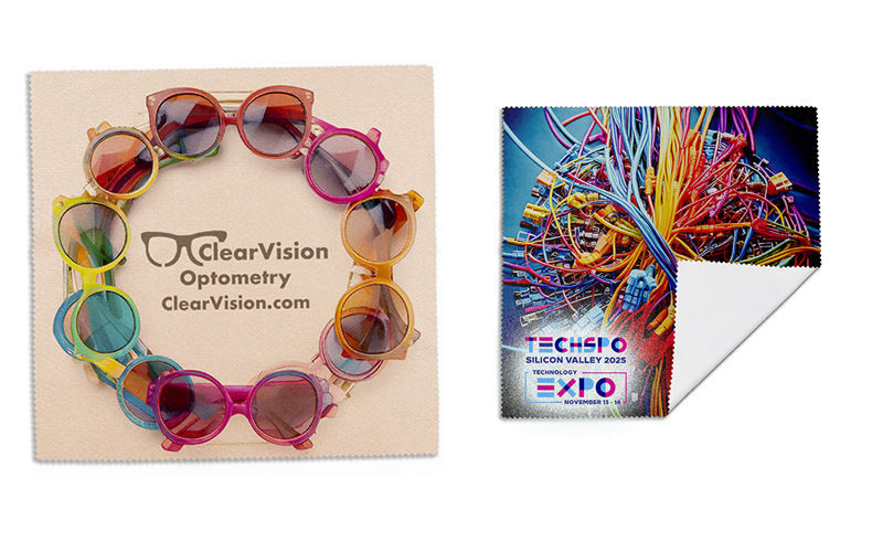 10" x 10" Full Color Sublimation RPET Recycled Microfiber Cleaning Cloth & Screen Cleaner 10" x 10" Full Color Sublimation RPET Recycled Microfiber Cleaning Cloth & Screen Cleaner